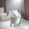ASCOLI ΜΠΑΝΙΕΡΑ FREESTD 1700X750 ΟΒΑΛ ΜΕ 4 ΠΟΔΙΑ CHROME