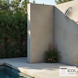 ΚΕΦΑΛΗ ΝΤΟΥΖ GEM ΕΠΙΤΟΙΧΗ ICOS 316 BRUSHED INOX ΚΕΦΑΛΗ ΝΤΟΥΖ GEM ΕΠΙΤΟΙΧΗ ICOS 316 BRUSHED INOX