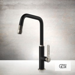 ΜΠΑΤ.ΝΕΡΟΧ.+ΤΗΛ. OFFICINE GESSI INOX/BLACK MATT ΜΠΑΤ.ΝΕΡΟΧ.+ΤΗΛ. OFFICINE GESSI INOX/BLACK MATT