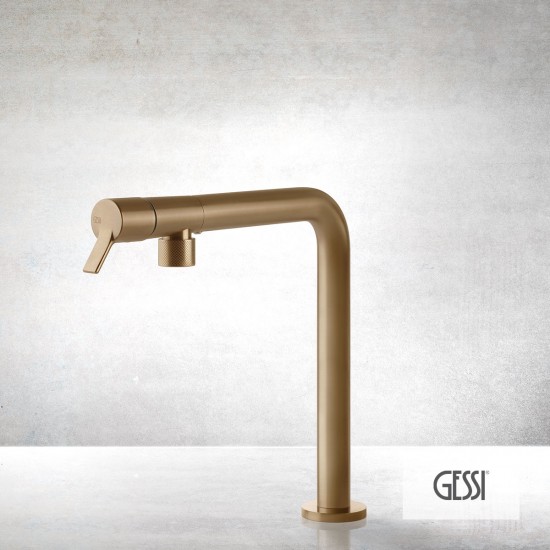ΜΠΑΤ.ΝΕΡΟΧ. FISSO GESSI INOX316 WARM BRONZE BRUSHED PVD ΜΠΑΤ.ΝΕΡΟΧ. FISSO GESSI INOX316 WARM BRONZE BRUSHED PVD