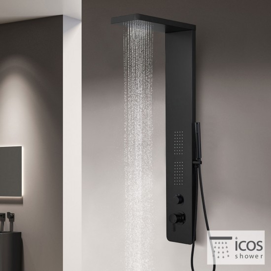 ΣΤΗΛΗ ΝΤΟΥΖ OPRA ICOS ΥΨΟΣ 130 εκ. BLACK MATT