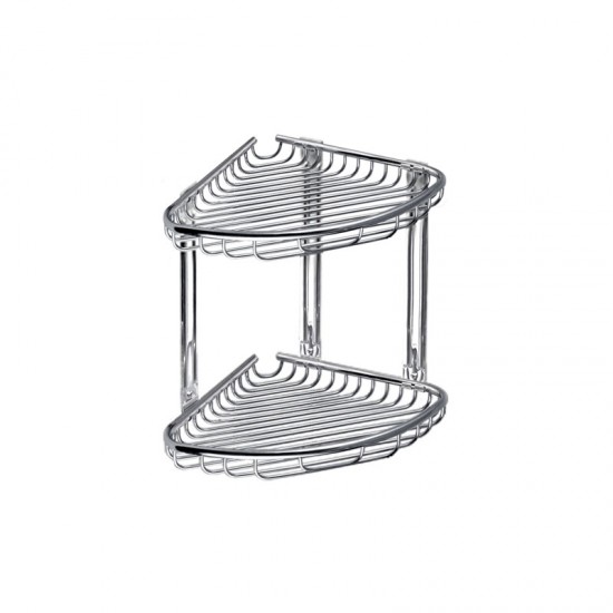 Καλάθι γωνιακό σχαρωτό RETI 963777 Χρωμέ KARAG 21x21x27cm Καλάθι γωνιακό σχαρωτό RETI 963777 Χρωμέ KARAG 21x21x27cm