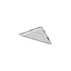 Καλάθι γωνιακό σχαρωτό RETI 9636 Χρωμέ KARAG 21x21x3cm Καλάθι γωνιακό σχαρωτό RETI 9636 Χρωμέ KARAG 21x21x3cm