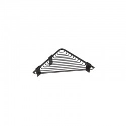 Καλάθι γωνιακό σχαρωτό RETI 9636 55 Μαύρο ματ KARAG 21x21x3cm Καλάθι γωνιακό σχαρωτό RETI 9636 55 Μαύρο ματ KARAG 21x21x3cm