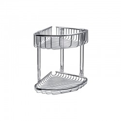 Καλάθι γωνιακό διπλό σχαρωτό RETI 9639 Χρωμέ KARAG 21x21x29cm Καλάθι γωνιακό διπλό σχαρωτό RETI 9639 Χρωμέ KARAG 21x21x29cm