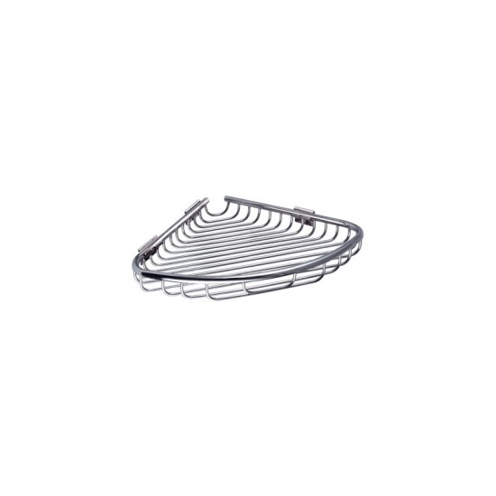 Καλάθι γωνιακό σχαρωτό RETI 9637 Χρωμέ KARAG 21x21x3cm