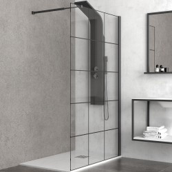 Σταθερό κρύσταλλο frame FREE Black KARAG 70x200cm Σταθερό κρύσταλλο frame FREE Black KARAG 70x200cm