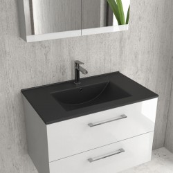 Νιπτήρας επίπλου μαύρος ματ LETO LT 7506 KARAG 76x47x18cm Νιπτήρας επίπλου μαύρος ματ LETO LT 7506 KARAG 76x47x18cm