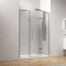 Καμπίνα από τοίχο σε τοίχο με διάφανο κρύσταλλο TINOS 600 Cromo KARAG 180x200cm