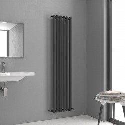 Θερμαντικό σώμα μπάνιου Black Matt DIVINA KARAG 12x42x180cm Θερμαντικό σώμα μπάνιου Black Matt DIVINA KARAG 12x42x180cm