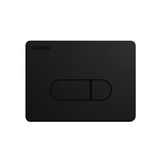 Πλακέτα καζανακίου διπλής λειτουργίας SIENA Black Matt S228-020 KARAG Πλακέτα καζανακίου διπλής λειτουργίας SIENA Black Matt S228-020 KARAG
