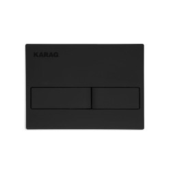 Πλακέτα καζανακίου διπλής λειτουργίας CARINA Black Matt C226-020 KARAG