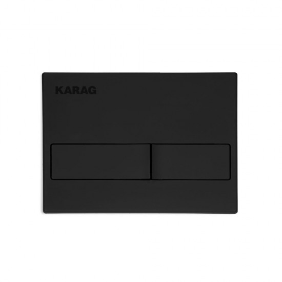 Πλακέτα καζανακίου διπλής λειτουργίας CARINA Black Matt C226-020 KARAG Πλακέτα καζανακίου διπλής λειτουργίας CARINA Black Matt C226-020 KARAG