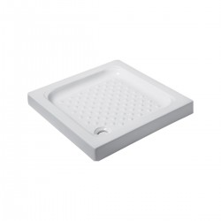 Ντουζιέρα τετράγωνη πορσελάνης PORCELAIN KARAG 80x80x9cm