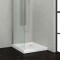 Ντουζιέρα τετράγωνη πορσελάνης PORCELAIN KARAG 72x72x9cm