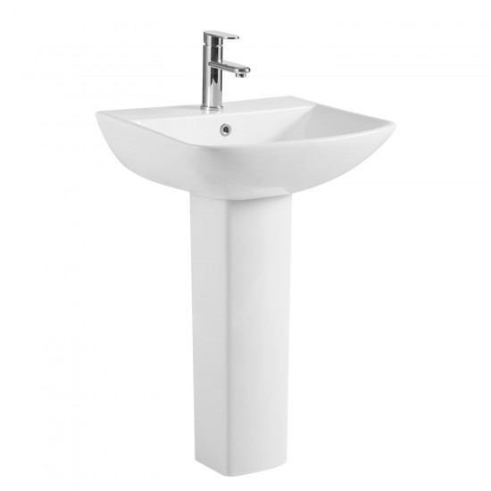 Νιπτήρας με κολόνα AMFIPOLIS TR-367 56x45x83cm Νιπτήρας με κολόνα AMFIPOLIS TR-367 56x45x83cm