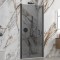 Καμπίνα από τοίχο σε τοίχο με fume κρύσταλλο S 28 ALTO PORTA Black KARAG 90x200cm