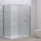 Σταθερά διαχωριστικά ντουζιέρας με flute κρύσταλλο WALKIN 2 Cromo KARAG 100x200cm