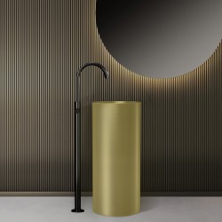 Νιπτήρας επιδαπέδιος 4609F Χρυσός KARAG Ø37,5x85cm Νιπτήρας επιδαπέδιος 4609F Χρυσός KARAG Ø37,5x85cm