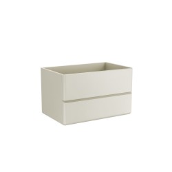 Βάση PVC με δύο συρτάρια Cream White SIMPLA 80 KARAG 80x50x50cm