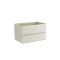 Βάση PVC με δύο συρτάρια Cream White SIMPLA 80 KARAG 80x50x50cm