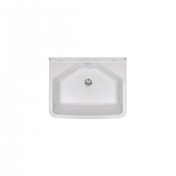 Νεροχύτης κουζίνας λευκός DRK37/46W FERRO 46x37cm Νεροχύτης κουζίνας λευκός DRK37/46W FERRO 46x37cm