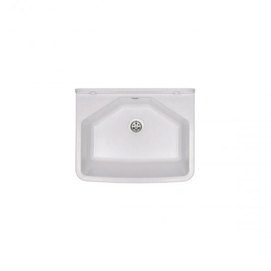 Νεροχύτης κουζίνας λευκός DRK37/46W FERRO 46x37cm Νεροχύτης κουζίνας λευκός DRK37/46W FERRO 46x37cm