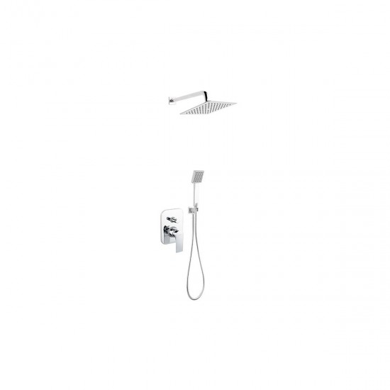 Σετ μπαταρίας εντοιχισμού ντους ALGEO SQUARE BAQ7P-SET1-S FERRO Σετ μπαταρίας εντοιχισμού ντους ALGEO SQUARE BAQ7P-SET1-S FERRO