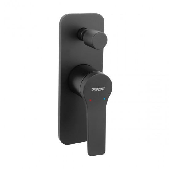 Μίκτης ντους 2 εξόδων STRATOS Black BSC7PBL FERRO Μίκτης ντους 2 εξόδων STRATOS Black BSC7PBL FERRO