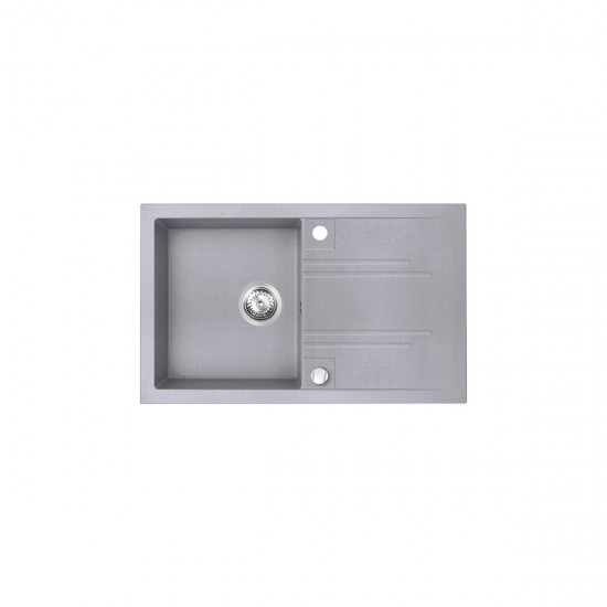 Νεροχύτης κουζίνας γκρι DRGM48/78GA FERRO 78x48cm Νεροχύτης κουζίνας γκρι DRGM48/78GA FERRO 78x48cm