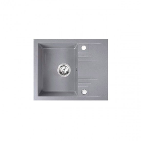 Νεροχύτης κουζίνας γκρι DRGM48/58GA FERRO 58x48cm Νεροχύτης κουζίνας γκρι DRGM48/58GA FERRO 58x48cm
