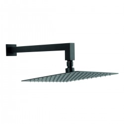 Κεφαλή ντους με βραχίονα μαύρη NPT14BL FERRO 25x25cm Κεφαλή ντους με βραχίονα μαύρη NPT14BL FERRO 25x25cm
