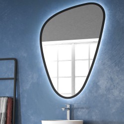 Καθρέπτης με κρυφό φωτισμό ELENA Black KARAG 68x100x24cm Καθρέπτης με κρυφό φωτισμό ELENA Black KARAG 68x100x24cm