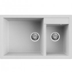 Νεροχύτης κουζίνας QUADRA 440 Bianco 68 ELLECI 81,5x50cm Νεροχύτης κουζίνας QUADRA 440 Bianco 68 ELLECI 81,5x50cm