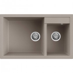 Νεροχύτης κουζίνας QUADRA 440 Tortora 43 ELLECI 81,5x50cm Νεροχύτης κουζίνας QUADRA 440 Tortora 43 ELLECI 81,5x50cm