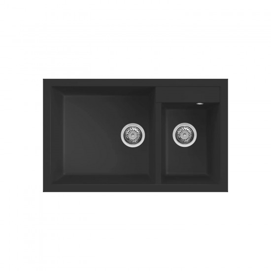 Νεροχύτης κουζίνας QUADRA 440 Nero 40 ELLECI 81,5x50cm Νεροχύτης κουζίνας QUADRA 440 Nero 40 ELLECI 81,5x50cm