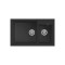 Νεροχύτης κουζίνας QUADRA 440 Nero 40 ELLECI 81,5x50cm