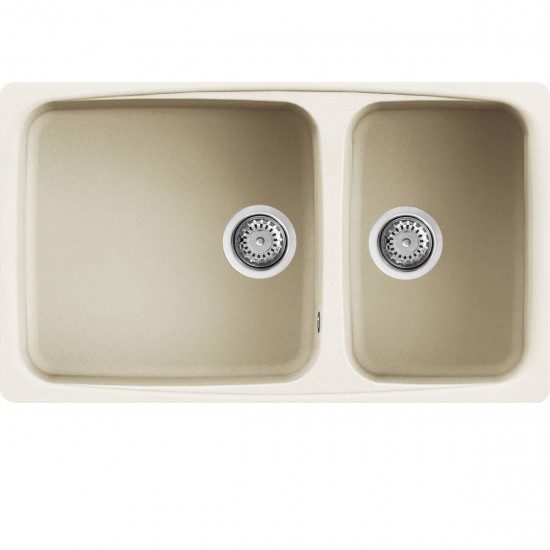 Νεροχύτης κουζίνας FOX 450 Bianco Antico 62 ELLECI 86,4x50,3cm Νεροχύτης κουζίνας FOX 450 Bianco Antico 62 ELLECI 86,4x50,3cm