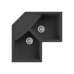 Νεροχύτης κουζίνας UNICO Corner Nero 40 ELLECI 83x83cm Νεροχύτης κουζίνας UNICO Corner Nero 40 ELLECI 83x83cm