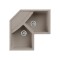 Νεροχύτης κουζίνας UNICO Corner Tortora 43 ELLECI 83x83cm