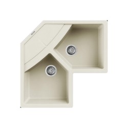Νεροχύτης κουζίνας UNICO Corner Bianco Antico 62 ELLECI 83x83cm Νεροχύτης κουζίνας UNICO Corner Bianco Antico 62 ELLECI 83x83cm