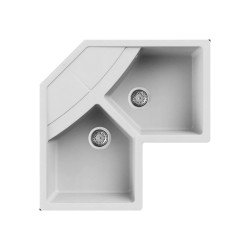Νεροχύτης κουζίνας UNICO Corner Bianco 68 ELLECI 83x83cm Νεροχύτης κουζίνας UNICO Corner Bianco 68 ELLECI 83x83cm