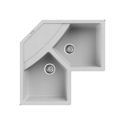 Νεροχύτης κουζίνας UNICO Corner Aluminium 79 ELLECI 83x83cm Νεροχύτης κουζίνας UNICO Corner Aluminium 79 ELLECI 83x83cm