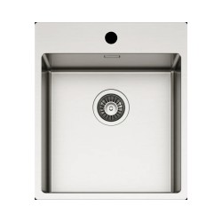 Νεροχύτης κουζίνας ανοξείδωτος COMPASS 400 Satinato ELLECI 44x51cm