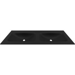 Νιπτήρας επίπλου διπλός ANIM 120 Black BDVIV122BK46 KARAG 120,5x46,5x12cm Νιπτήρας επίπλου διπλός ANIM 120 Black BDVIV122BK46 KARAG 120,5x46,5x12cm