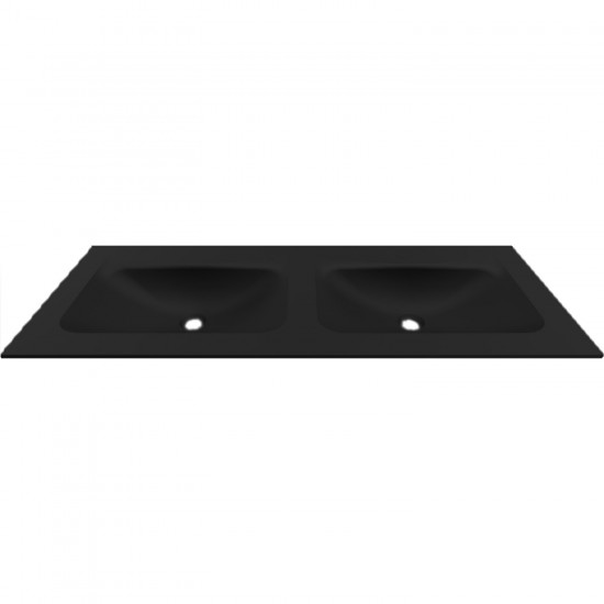 Νιπτήρας επίπλου διπλός ANIM 120 Black BDVIV122BK46 KARAG 120,5x46,5x12cm Νιπτήρας επίπλου διπλός ANIM 120 Black BDVIV122BK46 KARAG 120,5x46,5x12cm