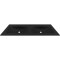 Νιπτήρας επίπλου διπλός ANIM 120 Black BDVIV122BK46 KARAG 120,5x46,5x12cm