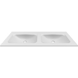Νιπτήρας επίπλου διπλός ANIM 120 White BDVIV122WH46 KARAG 120,5x46,5x12cm Νιπτήρας επίπλου διπλός ANIM 120 White BDVIV122WH46 KARAG 120,5x46,5x12cm