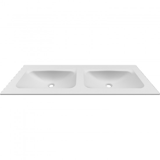 Νιπτήρας επίπλου διπλός ANIM 120 White BDVIV122WH46 KARAG 120,5x46,5x12cm Νιπτήρας επίπλου διπλός ANIM 120 White BDVIV122WH46 KARAG 120,5x46,5x12cm