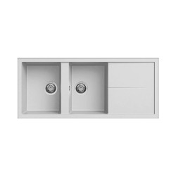 Νεροχύτης κουζίνας UNICO 500 Bianco 68 ELLECI 116x50cm Νεροχύτης κουζίνας UNICO 500 Bianco 68 ELLECI 116x50cm